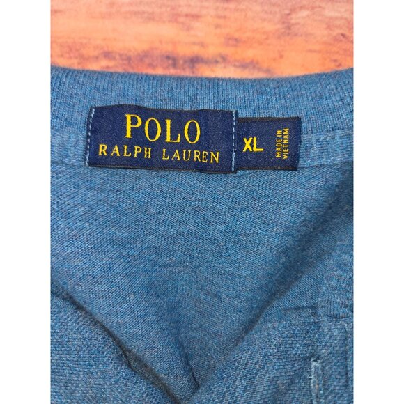Polo Ralph Lauren Mens Classic Fit Long Sleeve Polo Shirt XL Blue - Picture 5 of 8